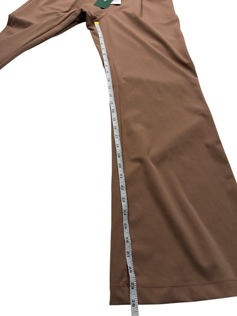 Halara Flex DayStretch High Waisted Flare Pants Pockets Burro brown S - Picture 10 of 11